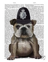 Framed Bulldog Policeman