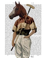 Framed Polo Horse Portrait