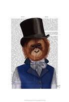 Framed Orangutan in Top Hat