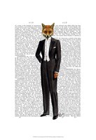 Framed Fox In Evening Suit Full