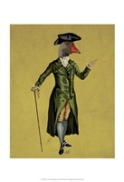 Framed Goose in Green Regency Coat