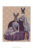 Framed Rabbits in Purple