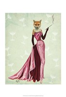 Framed Glamour Fox in Pink