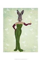 Framed Rabbit Green Dress