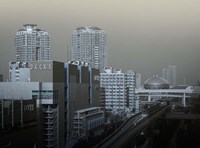 Framed View Of Modern Tokyo