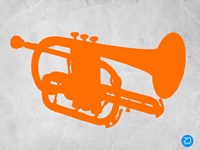 Framed Orange Tuba