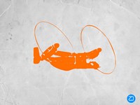 Framed Orange Plane 1
