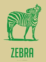 Framed Zebra Green 2