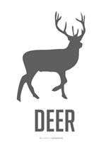 Framed Deer Black