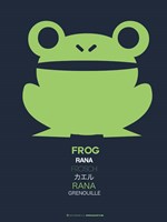 Framed Green Frog Multilingual
