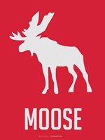 Framed Moose Red