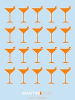 Framed Martini Lover Orange