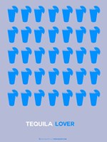 Framed Blue Tequila Shots