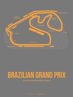 Framed Brazilian Grand Prix 1