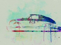 Framed Porsche 356 Watercolor