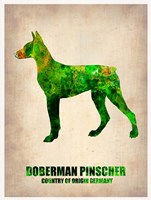 Framed Doberman Pinscher 2