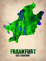 Framed Frankfurt Watercolor