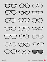 Framed Vintage Glasses 1