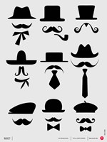 Framed Hats and Mustaches 1