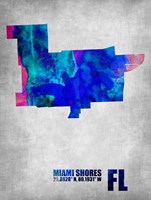 Framed Miami Shores Florida