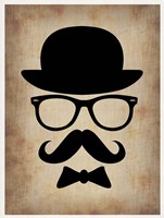 Framed Hat Glasses and Mustache 1