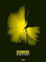 Framed Denmark Radiant Map 1