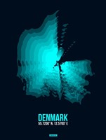 Framed Denmark Radiant Map 2