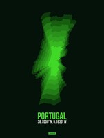 Framed Portugal Radiant Map 2