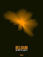 Framed Belgium Radiant Map 2