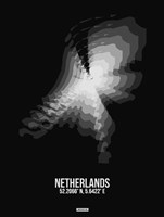 Framed Netherlands Radiant Map 4