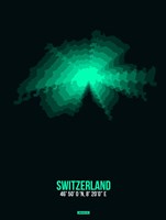 Framed Switzerland Radiant Map 3