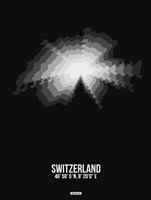 Framed Switzerland Radiant Map 4