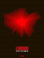 Framed London Radiant Map 2