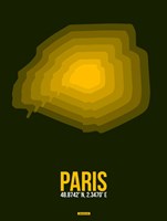 Framed Paris Radiant Map 2
