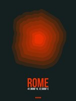 Framed Rome Radiant Map 2