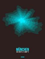 Framed Munchen Radiant Map 1