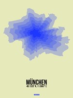 Framed Munchen Radiant Map 4