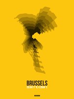 Framed Brussels Radiant Map 4