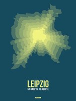 Framed Leipzig Radiant Map 3