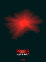 Framed Prague Radiant Map 3