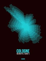 Framed Cologne Radiant Map 2