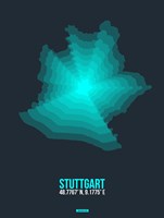 Framed Stuttgart Radiant Map 1