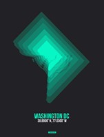 Framed Washington DC Radiant Map 3
