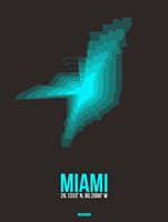 Framed Miami Radiant Map 5
