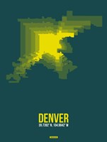 Framed Denver Radiant Map 3