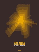 Framed Atlanta Radiant Map 4