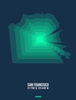 Framed San Francisco Radiant Map 2