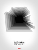 Framed San Francisco Radiant Map 4
