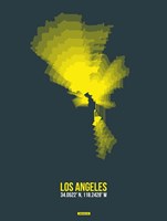 Framed Los Angeles Radiant Map 1