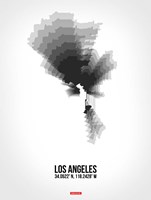 Framed Los Angeles Radiant Map 8
